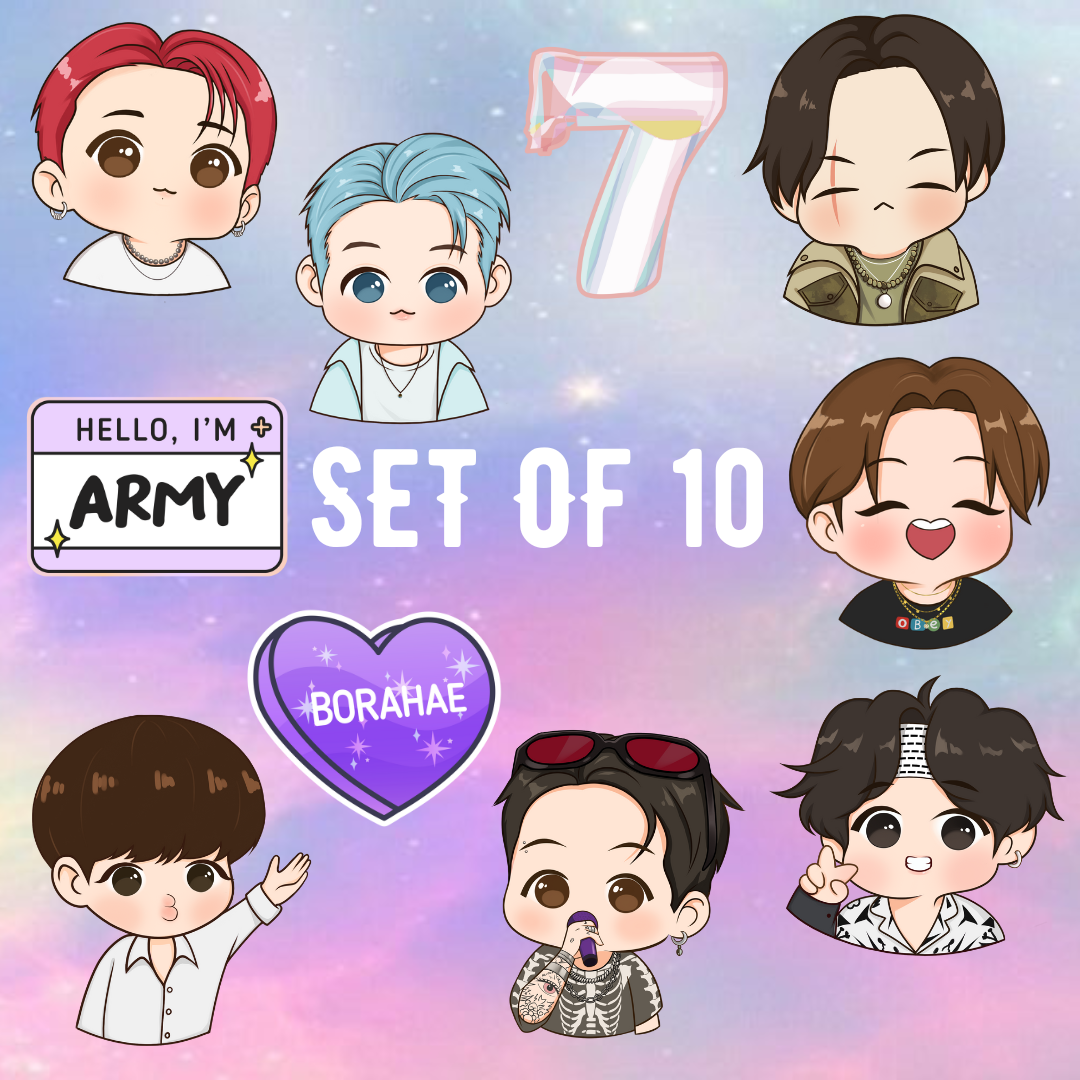 Bangtan Shoe Charms | Sora Seven Bangtan Shoe Charms | Sora Seven