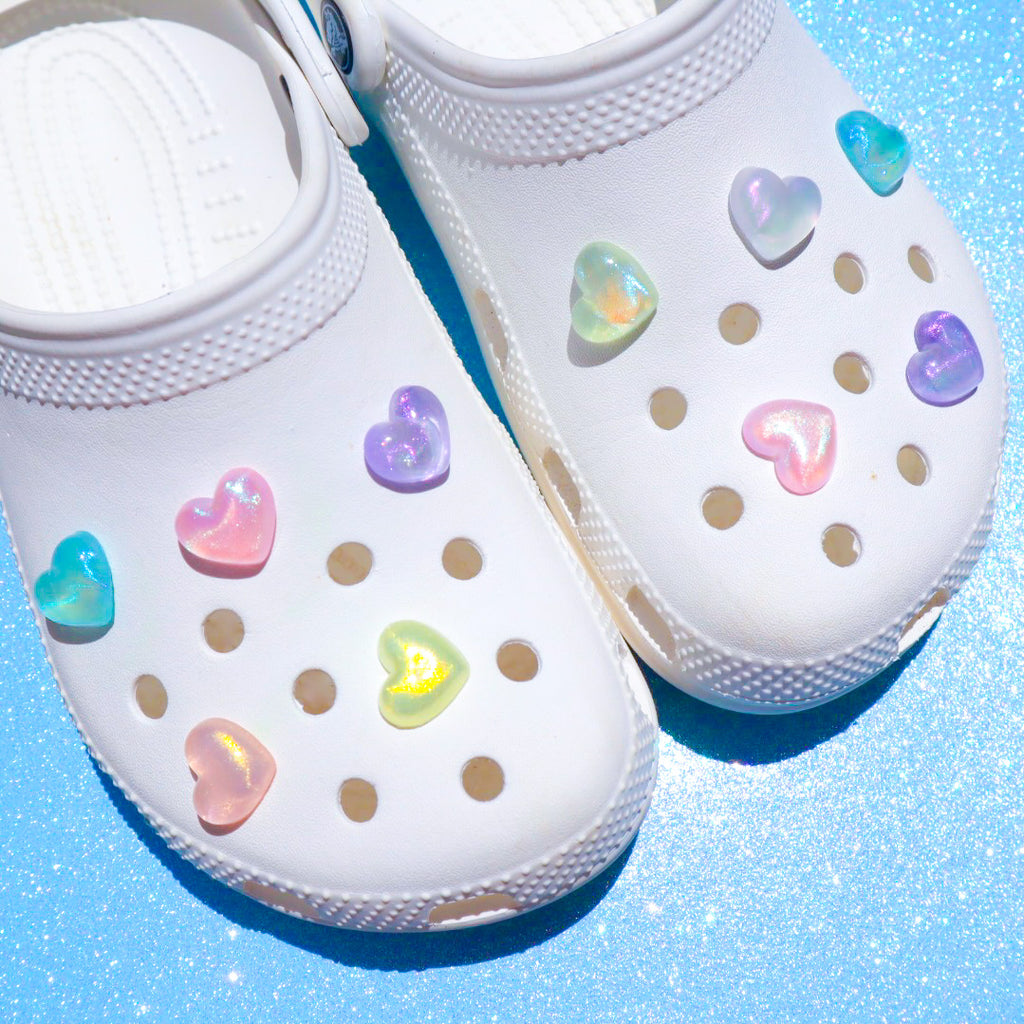 Kawaii Croc Charms - Star Shoe Charms - Cloud Croc Charms - Happy Croc Charms - Heart Croc Charms - Shoe Charms for Kids